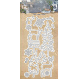 Studio Light Vintage Christmas Snijmal Deer, Snow & Trees (JMA-VC-CD721)