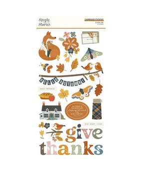Simple Stories Acorn Lane Chipboard Stickers (21017)