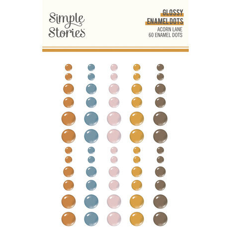 Simple Stories Acorn Lane Glossy Enamel Dots (21027) Simple Stories Acorn Lane Glossy Enamel Dots (21027)