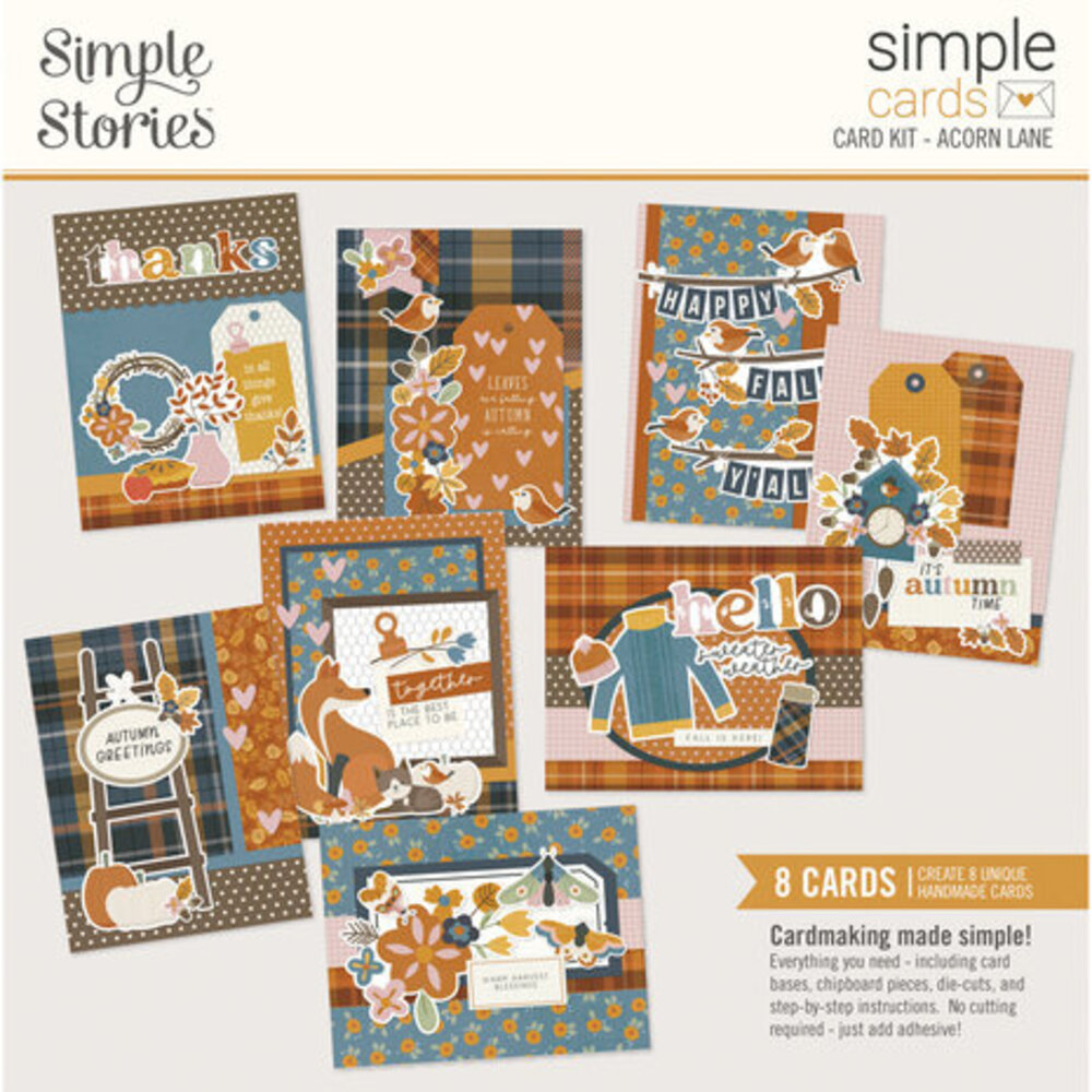 Shop Simple Card Simple Stories Acorn Lane Simple Cards Kit (21031) - Paperpads.nl