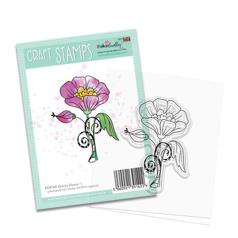 Polkadoodles Quirky Flower 1 Clear Stamps (PD8768) Polkadoodles Quirky Flower 1 Clear Stamps (PD8768)