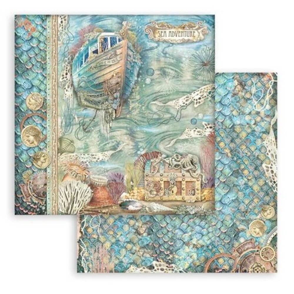 Stamperia Songs of the Sea 12x12 Inch Paper Pack (SBBL141)