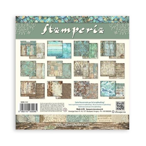 Stamperia Songs of the Sea Maxi Background 12x12 Inch Paper Pack (SBBL142) Stamperia Songs of the Sea Maxi Background 12x12 Inch Paper Pack (SBBL142)