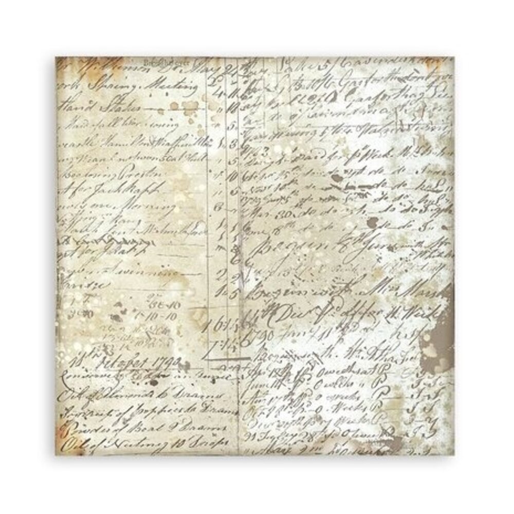 Stamperia Songs of the Sea Backgrounds 8x8 Inch Paper Pack (SBBS91)