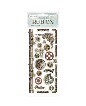 Stamperia Songs of the Sea Rub-On 4x8,5 Inch Mechanisms and Pipes (DFLRB48)