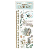 Stamperia Songs of the Sea Rub-On 4x8,5 Inch Mermaid (DFLRB51)
