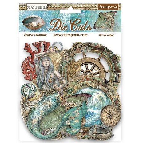 Stamperia Songs of the Sea Die Cuts Creatures (DFLDC84)