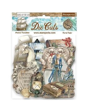 Stamperia Songs of the Sea Die Cuts Ship and Treasures (DFLDC85) Stamperia Songs of the Sea Die Cuts Ship and Treasures (DFLDC85)