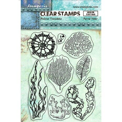 Stamperia Songs of the Sea Clear Stamps Corals (WTK182) Stamperia Songs of the Sea Clear Stamps Corals (WTK182)
