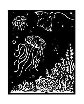 Stamperia Songs of the Sea Thick Stencil 20x25cm Jellyfish (KSTD140) Stamperia Songs of the Sea Thick Stencil 20x25cm Jellyfish (KSTD140)