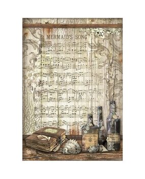 Stamperia Songs of the Sea Mermaid's Song Rice Paper A4 (DFSA4814)