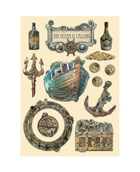Stamperia Songs of the Sea Wooden Shapes A5 The Ocean Is Calling (KLSP147)* Stamperia Songs of the Sea Wooden Shapes A5 The Ocean Is Calling (KLSP147)*