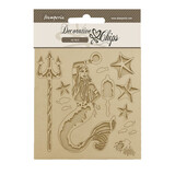 Stamperia Songs of the Sea Decorative Chips Mermaid (SCB182)