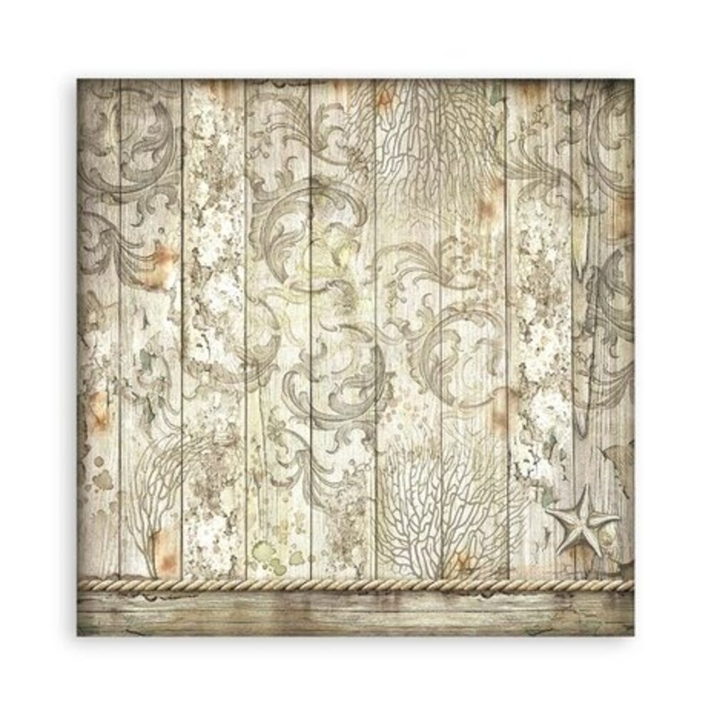 Stamperia Songs of the Sea 12x12 Inch Fabric Sheets (SBPLT18) Stamperia Songs of the Sea 12x12 Inch Fabric Sheets (SBPLT18)