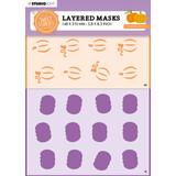 Studio Light Sweet Stories Masking Stencil Pumpkin Party (SL-SS-MASK243)