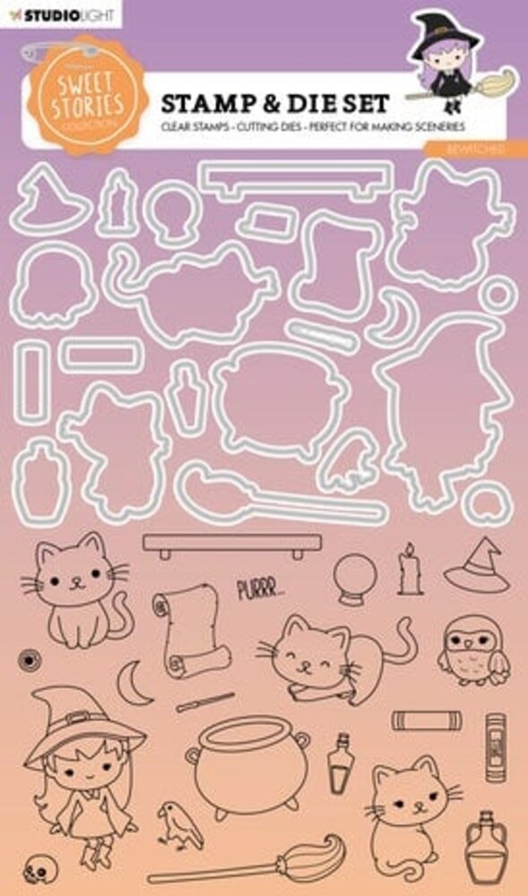 Studio Light Sweet Stories Stamp & Die Bewitched (SL-SS-SCD72)