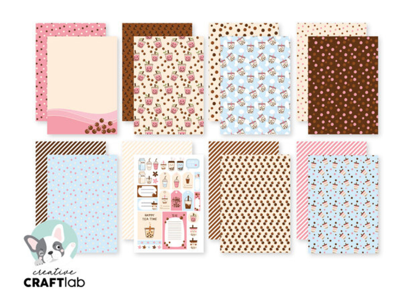 Creative Craftlab Friendz Bubble Tea A5 Paper Pad (CCL-FR-PP116) Creative Craftlab Friendz Bubble Tea A5 Paper Pad (CCL-FR-PP116)