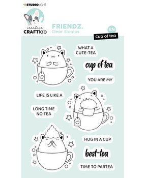 Creative Craftlab Friendz Clear Stamps Cup of Tea (CCL-FR-STAMP553) Creative Craftlab Friendz Clear Stamps Cup of Tea (CCL-FR-STAMP553)
