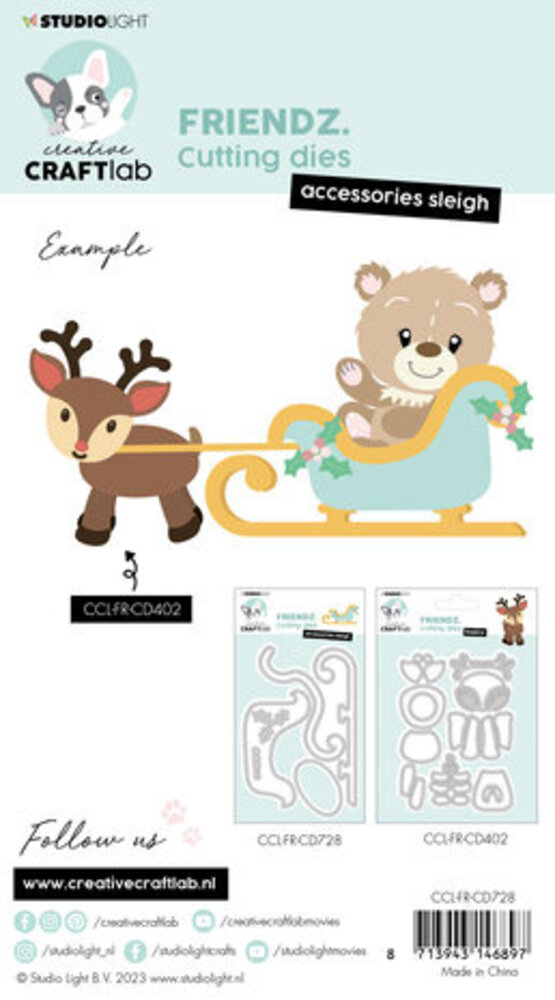 Creative Craftlab Friendz Dies Sleigh Accessoires (CCL-FR-CD728) Creative Craftlab Friendz Dies Sleigh Accessoires (CCL-FR-CD728)
