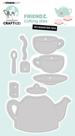 Creative Craftlab Friendz Dies Tea Accessoires (CCL-FR-CD729) Creative Craftlab Friendz Dies Tea Accessoires (CCL-FR-CD729)