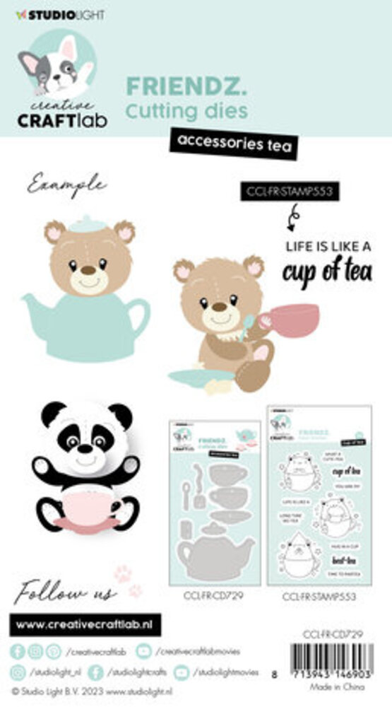Creative Craftlab Friendz Dies Tea Accessoires (CCL-FR-CD729) Creative Craftlab Friendz Dies Tea Accessoires (CCL-FR-CD729)