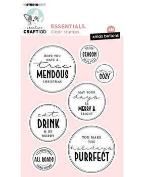 Creative Craftlab Essentials Clear Stamps Xmas Buttons (CCL-ES-STAMP556) Creative Craftlab Essentials Clear Stamps Xmas Buttons (CCL-ES-STAMP556)