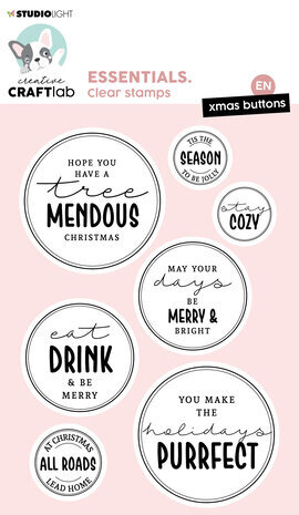 Creative Craftlab Essentials Clear Stamps Xmas Buttons (CCL-ES-STAMP556) Creative Craftlab Essentials Clear Stamps Xmas Buttons (CCL-ES-STAMP556)
