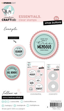 Creative Craftlab Essentials Clear Stamps Xmas Buttons (CCL-ES-STAMP556) Creative Craftlab Essentials Clear Stamps Xmas Buttons (CCL-ES-STAMP556)