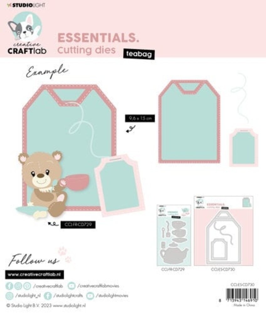 Creative Craftlab Essentials Dies Teabag (CCL-ES-CD730) Creative Craftlab Essentials Dies Teabag (CCL-ES-CD730)