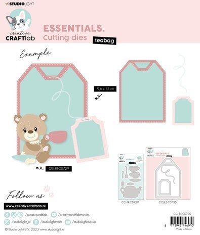 Creative Craftlab Essentials Dies Teabag (CCL-ES-CD730) Creative Craftlab Essentials Dies Teabag (CCL-ES-CD730)