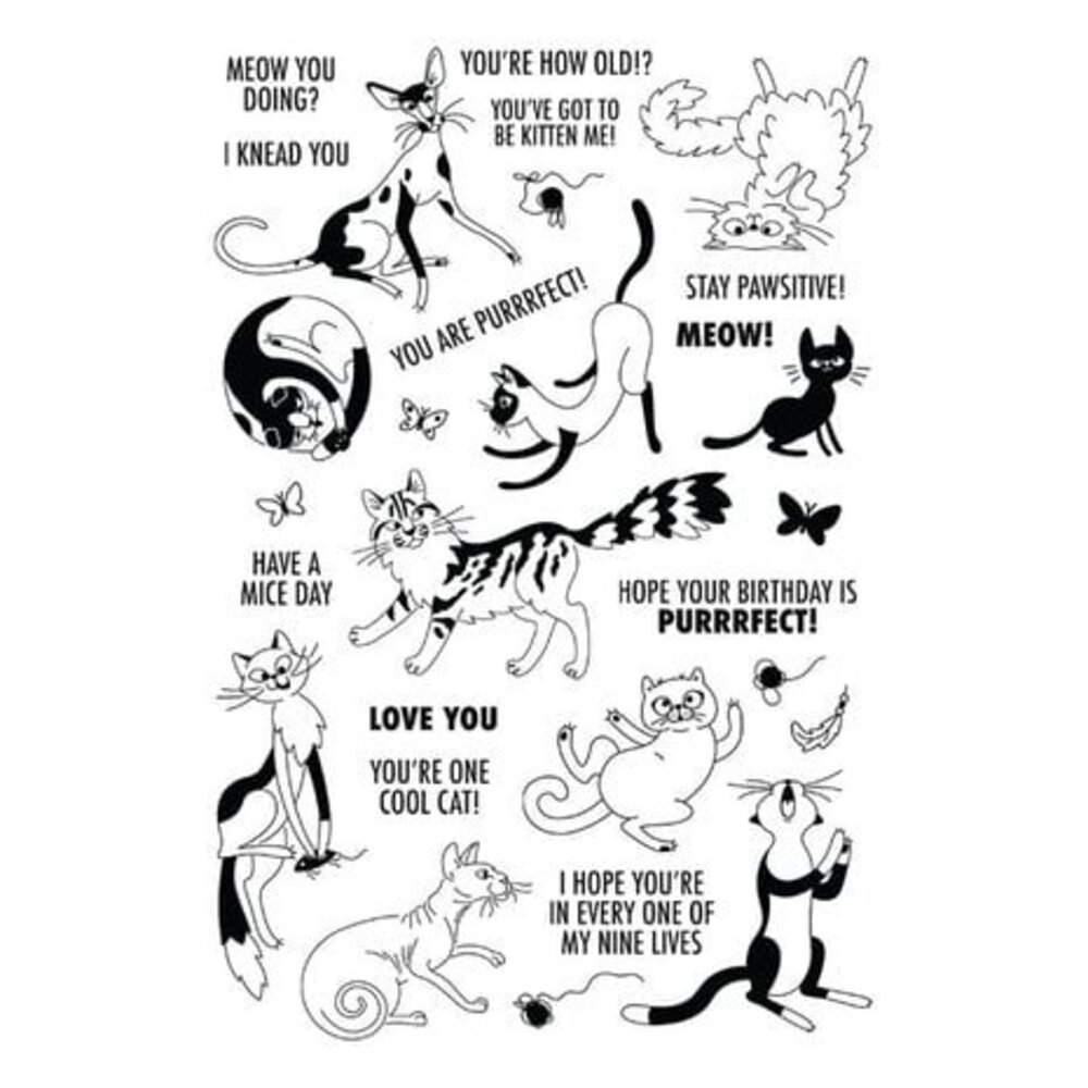 Simon Hurley Create Purrfect Cats Clear Stamps (HUR84822) Simon Hurley Create Purrfect Cats Clear Stamps (HUR84822)