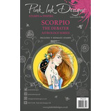 Pink Ink Designs Astrology Series Scorpio "The Debater" A5 Clear Stamps (PI233)