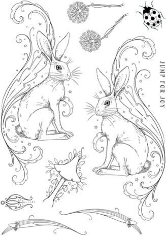 Pink Ink Designs Fauna Series Heavenly Hare A5 Clear Stamps (PI239) Pink Ink Designs Fauna Series Heavenly Hare A5 Clear Stamps (PI239)