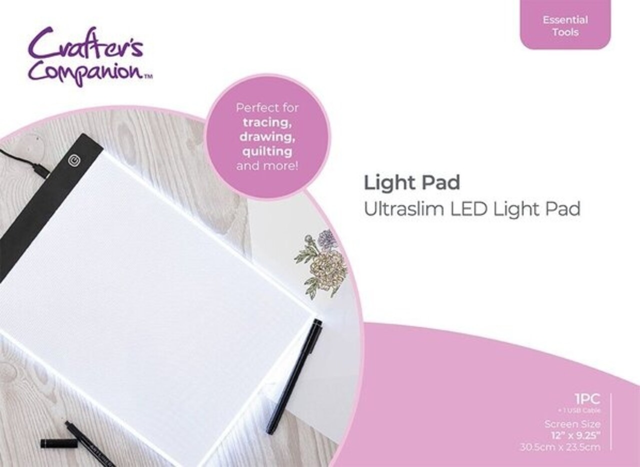 Crafter's Companion Ultraslim LED Light Pad A4 (CC-EST-LTPAD) Crafter's Companion Ultraslim LED Light Pad A4 (CC-EST-LTPAD)