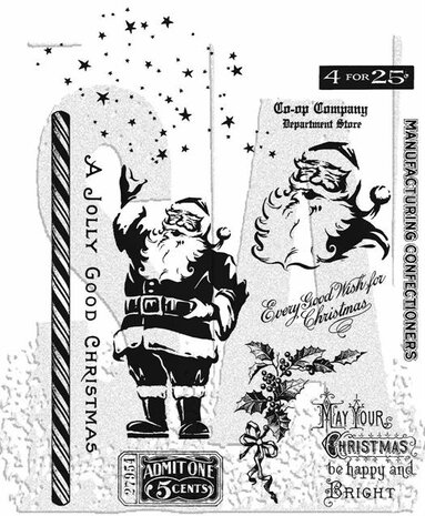 Stampers Anonymous Cling Stamps Jolly Holiday (CMS474)