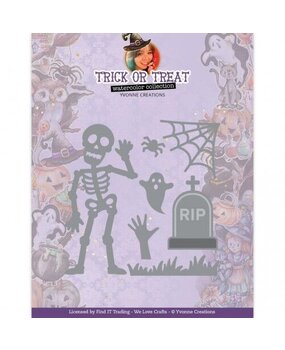 Yvonne Creations Trick or Treat Happy Skeleton Die (YCD10328) Yvonne Creations Trick or Treat Happy Skeleton Die (YCD10328)