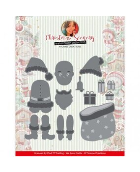 Yvonne Creations Christmas Scenery Santa Claus Die (YCD10335)