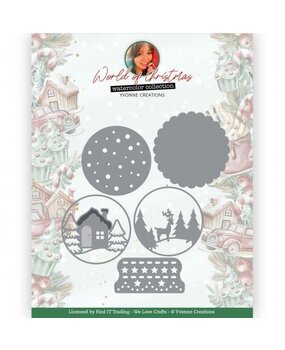 Yvonne Creations World of Christmas Scenery Globe Die (YCD10321)