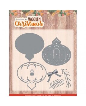 Jeanine's Art Wooden Christmas Wooden Bauble Die (JAD10176) Jeanine's Art Wooden Christmas Wooden Bauble Die (JAD10176)