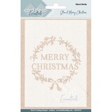 Card Deco Mixed Media Stencil Merry Christmas (CDEST023)
