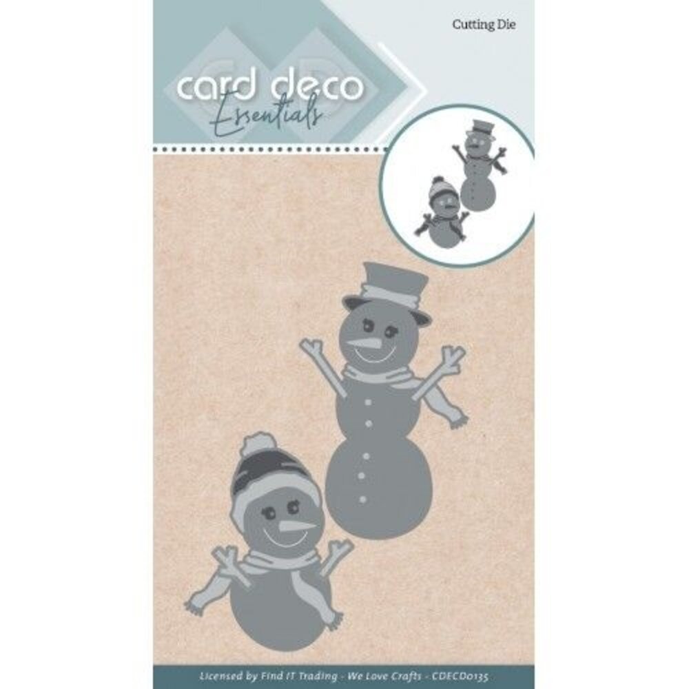 Card Deco Snijmal Snowmen (CDECD0135) Card Deco Snijmal Snowmen (CDECD0135)