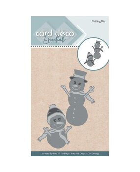 Card Deco Snijmal Snowmen (CDECD0135)* Card Deco Snijmal Snowmen (CDECD0135)*