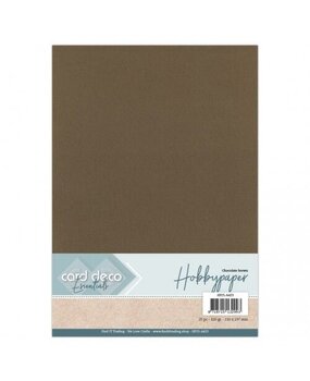 Card Deco Hobbypapier Chocolate Brown 25 Vel A4 (HP25-A433)