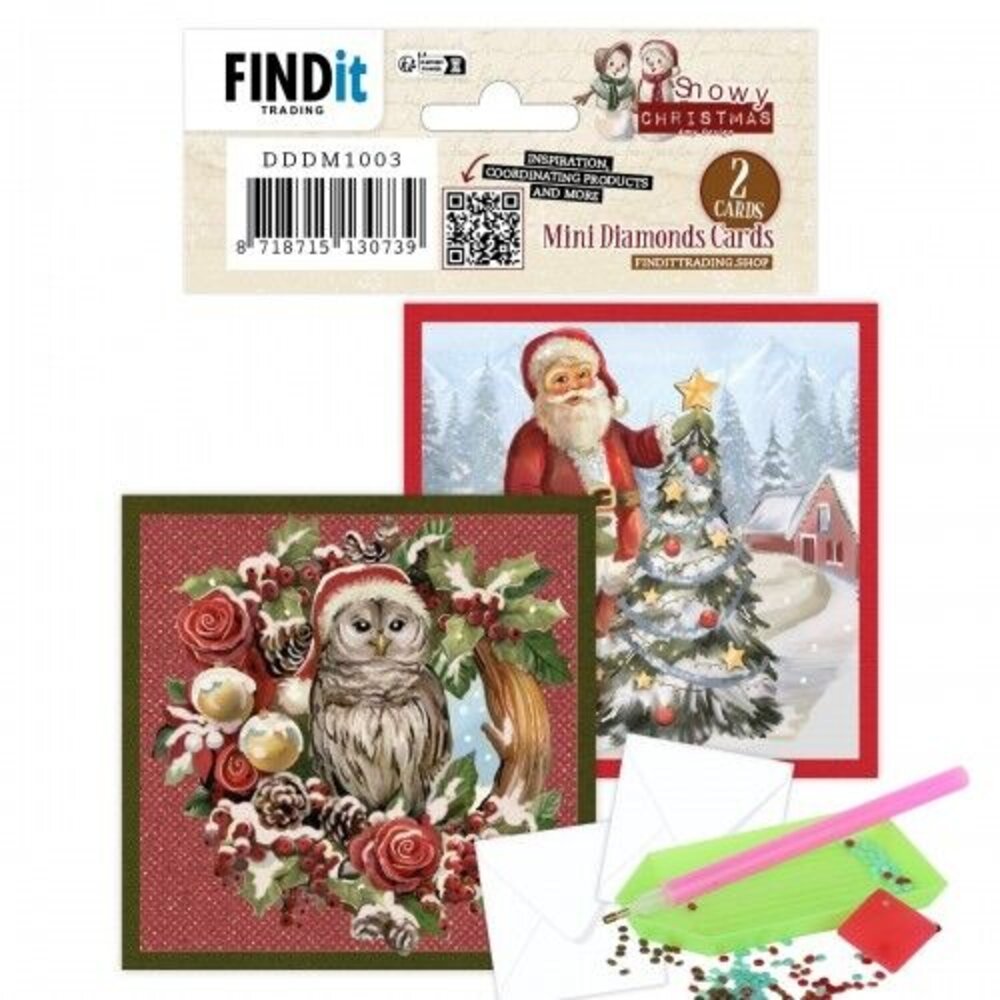 Find It Trading Mini Diamond Cards Set Snowy Christmas (DDDM1003) Find It Trading Mini Diamond Cards Set Snowy Christmas (DDDM1003)