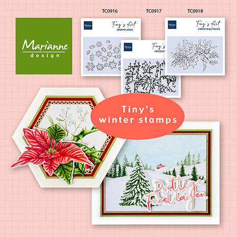 Marianne Design Tiny's Art Clear Stamps Christmas Twigs (TC0918)