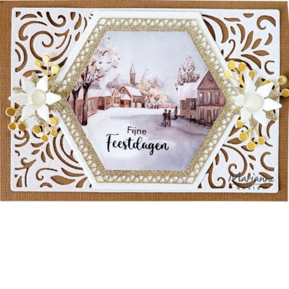 Marianne Design Craftables Background Swirls A6 (CR1639) Marianne Design Craftables Background Swirls A6 (CR1639)