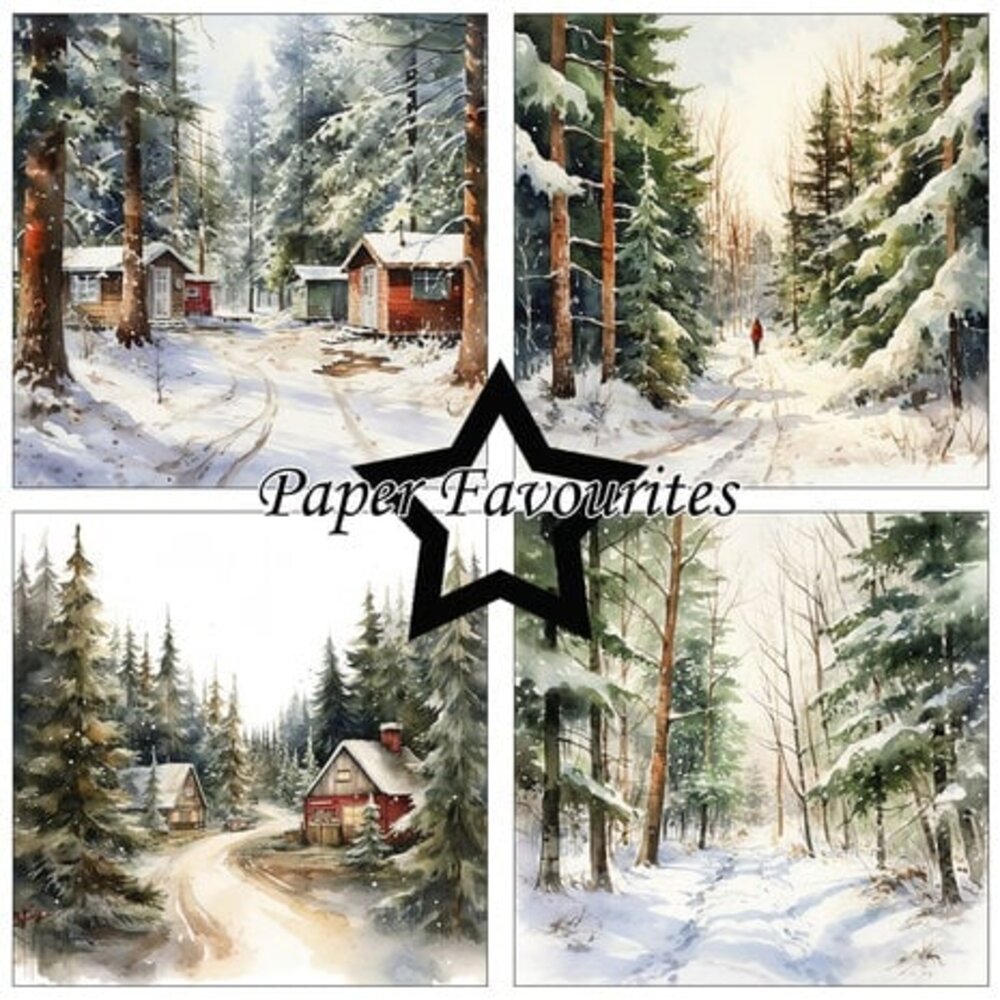 Paper Favourites Winter Forest 6x6 Inch Paper Pack (PF263)