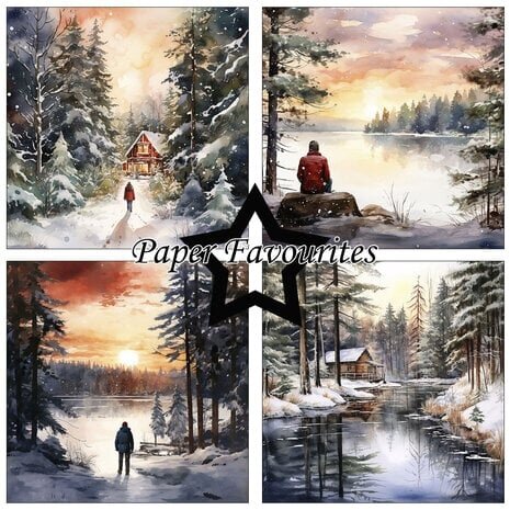 Paper Favourites Winter Forest 6x6 Inch Paper Pack (PF263)