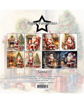 Paper Favourites Santa 6x6 Inch Paper Pack (PF264) Paper Favourites Santa 6x6 Inch Paper Pack (PF264)