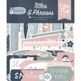 Echo Park Winterland Ephemera Titles & Phrases (WTL333032)